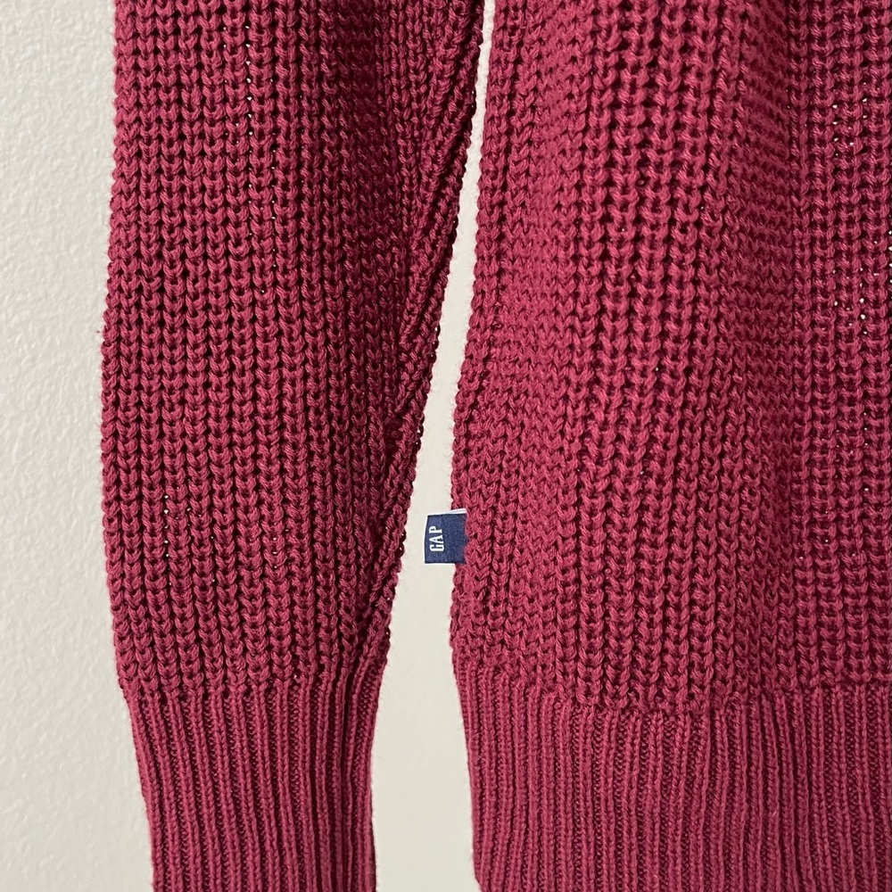 *NWT* GAP Women's Deep Burgundy Cardigan Sweater (Sz M) - Picture 7 of 9